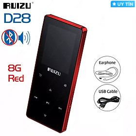 Mua Tặng Kèm Tai Nghe - Máy Nghe Nhạc MP3 Bluetooth 5.0 Hifi Lossless RUIZU D28 Bộ Nhớ Trong 8GB - Bản Nâng Cấp Của Ruizu D01  D02  D11  D15 - Hàng Chính Hãng