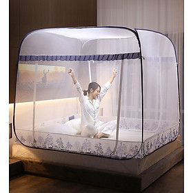 Mua Màn chụp tự bung đỉnh rộng có chân viền lụa cao cấp 2m2 x 2m