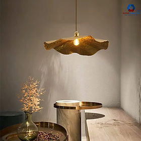 Đèn treo trang trí lá sen SuperVilighting decor phòng khách phòng ngủ bếp quán cà phê cổ điển - D300 - Không Bóng