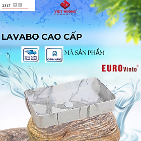 CHẬU RỬA MẶT LAVABO EUROVINTO CAO CẤP MÃ 2317