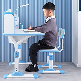 Mua BỘ BÀN HỌC SINH TĂNG CHỈNH ĐỘ CAO KÈM GIÁ SÁCH KÍCH THƯỚC 50CM *75CM