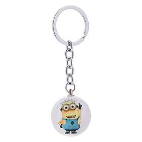 Móc Khóa Nhựa Tròn Hình Minions