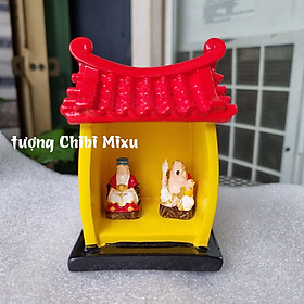 Mua Miếu Thần Tài - Thổ Địa 199K (gồm miếu size trung + tượng Thần Tài 3cm + tượng Thổ Địa 3cm)