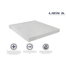 Mua Nệm Cao Su Liên Á Ladome Grey Cao 10cm - Giường Đơn - Cao Su Thiên Nhiên 100