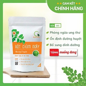 [CHÍNH HÃNG] Bột Chùm Ngây Sấy Lạnh Nguyên Chất  - Bột dinh dưỡng ăn dặm cho bé, tăng cường sức khỏe - Gói 50gr