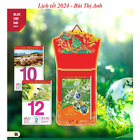 Mua Lịch Tết 2024 Giáp Thìn - Bloc Cực Đại 29 X 41 Cm (KT Ruột Lịch) –Thế Giới Màu Xanh (Tặng Lịch Vạn Sự 2024) – Quà Tặng tại Bùi Thị Anh