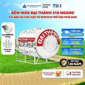 Mua Bồn nước inox Đại Thành Vigo SUS 316 Ngang 500L 1000L 1500L 2000L Chính hãng  Chỉ bán khu vực miền Nam  Bảo hành 20 năm