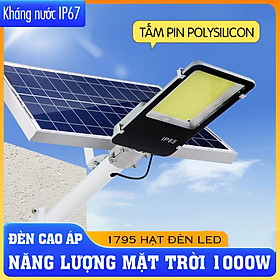 Mua Đèn năng lượng mặt trời 1000w- cao áp (bản nâng cấp)  tiết kiệm điện  vật liệu siêu bền - K1546