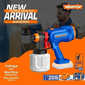 Mua MÁY PHUN SƠN DÙNG PIN 20V WADFOW WSU30664 - HÀNG CHÍNH HÃNG