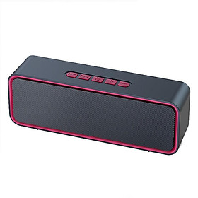 S11 Loa nhỏ Bluetooth Máy nghe nhạc Âm thanh nổi USB Thẻ TF Trang chủ Thể thao ngoài trời Di động Điện thoại di động Loa siêu trầm trên ô tô Loa kép Màu sắc: Đỏ