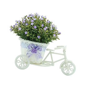Flower Basket Container Tricycle Home Decor for Balcony Garden Desk