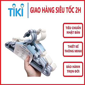 Set 10 chiếc móc áo mỏng trẻ em Hara 185 hàng cao cấp - giao màu ngẫu nhiên