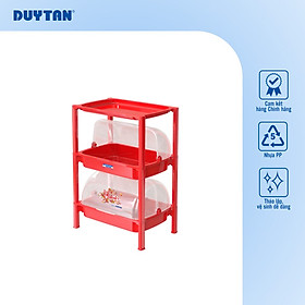 Kệ nắp Duy Tân có nắp lớn 2 tầng 3 tầng đựng chén bát, vật dụng tiện lợi