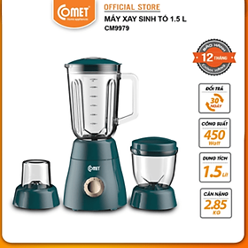 Máy xay sinh tố 3 cối 450W COMET - CM9979 - Hàng chính hãng