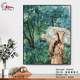 Tranh sơn dầu số hoá tự tô màu Gam CN4452 40x50cm căng sẵn khung