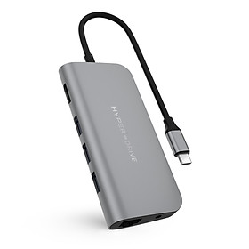 Cổng chuyển HyperDrive Power 9in1 Usb - C for Macbook, Ultrabook - Hàng chính hãng