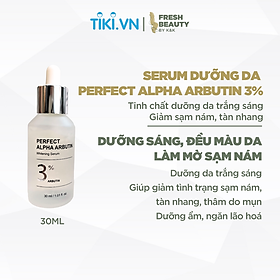 Tinh chất trắng da Perfect Alpha Arbutin 3% JJ Pure chính hãng Hàn Quốc, chai 30ml