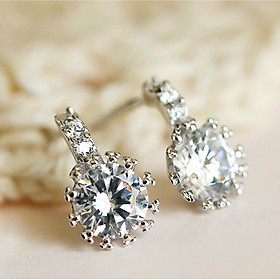 Bông tai nạm đá zircon lấp lánh BHBT346