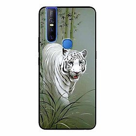 Ốp Lưng in cho Vivo V15 Mẫu Nền Hổ Mẫu 4 - Hàng Chính Hãng