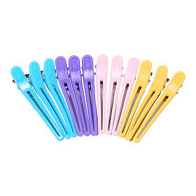 12PCS Hair Clips Fashion Hair Clip Duckbill Clips Colorful Anti-slip Hair Styling Salon Hairdressing Tool