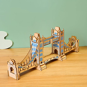 Đồ chơi lắp ráp gỗ 3D Mô hình Tower Bridge Laser