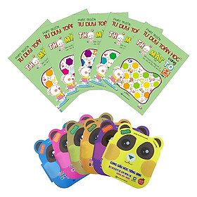 Combo Phát Triển Tư Duy Toán Học Cùng Thỏ Mặt To 5-6 Tuổi (Tặng Kèm Bộ 6 Tập Sách Thiếu Nhi - Cùng Gấu Học Tiếng Anh)