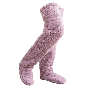 Plush Leg Warmers Long Winter Costume Foot Wrap Boot Cuffs Slipper Stockings