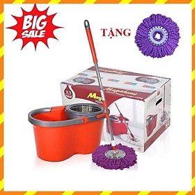 Mua BỘ LAU NHÀ MEGAHOME X3 NEW  2 BÔNG LAU  (LỒNG IINOX và LỒNG NHỰA)