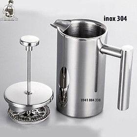 Mua Bình Pha Cafe Kiểu Pháp French Press Inox 304  2 Lớp