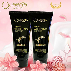 Sữa Rửa Mặt Mầm Gạo Queenie Skin - Làm Sạch Da Cung Cấp Độ Ẩm, Làm Mềm Da, Giúp Ngăn Ngừa Viêm Sưng Lỗ Chân Lông, Ngăn Ngừa Mụn Cám, Mụn Trứng Cá - 120 Gram - Hàng Chính Hãng