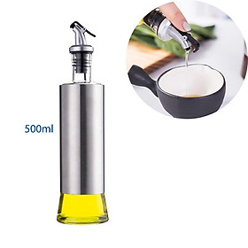 Mua LỌ ĐỰNG NƯỚC MẮM  DẤM  DẦU ĂN VÀ GIA VỊ KHÁC 180ML BẰNG THỦY TINH BỌC INOX 304
