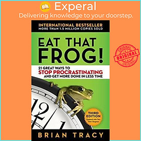 Ảnh bìa Sách - Eat That Frog! 21 Great Ways to Stop Procrastinating and Get More Done in Less T by Tracy (US edition, paperback)