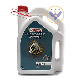 Dầu hộp số tay, dầu cầu xe ô tô Castrol Transmax Manual 80W-90 API GL4 Can 4L
