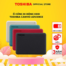 Ổ cứng di động Toshiba Canvio Advance Hàng Chính Hãng - 2TB - Màu Đen