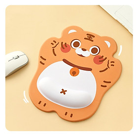 Mua Miếng Lót Chuột MousePad Hổ Vui Vẻ Có Đệm Cổ Tay Mousepad 3D_ Hàng chính hãng
