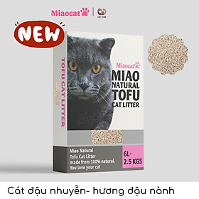 Cát đậu nành Miao Crushed Tofu hạt nhuyễn 6L - Sử dụng được cho tất cả máy vệ sinh