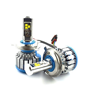 Bộ đèn pha Led Turbo T1 chân H4 dành cho ô tô xe máy 