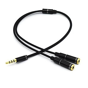 Mua  GIÁ RẺ   Dây cáp chia tai nghe có chốt cắm 3.5mm phân tách tín hiệu âm thanh tốt. Loại 2