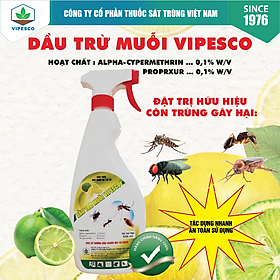 DẦU TRỪ MUỖI CÓ VÒI HƯƠNG CHANH (650ml)