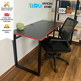Bàn làm việc và giải trí gaming chân U - TIDO TI-BCGMCU - Mặt bàn bo tròn các góc - Mặt bàn dài 1m2, có 2 màu viền