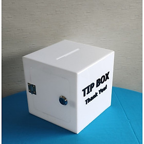 Thùng Tip Box Mica - Hộp Tip Box Có Ổ Khóa Nhiều Kích Thước, Màu Sắc