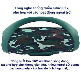Mua Loa Bluetooth BOOMBOX Du Lịch Đa Năng giá rẻ công xuất 60W nhỏ gọn
