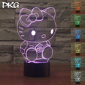 Mua Đèn Ngủ Led 3D Hello Kitty Quà Tặng Ngộ Nghĩnh nháy sáng 16 màu