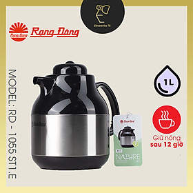 Mua Phích giữ nhiệt Inox cao cấp  phích lọc trà nút nhấn  phích pha cafe (có đồ lọc) Rạng Đông - 1055 ST1