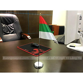 Cờ để bàn Bulgaria đế đơn inox