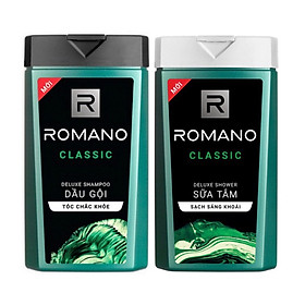 Combo Dầu gội & Sữa tắm Romano Classic cổ điển lịch lãm 380g chai