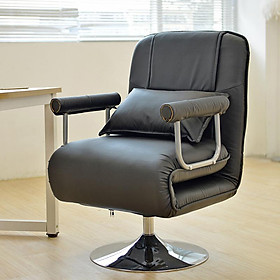 Mua Ghế sofa đơn kiêm giường bọc da cao cấp  Ghế giám đốc chân kim loại tích hợp chế độ giường thông minh nằm nghỉ trưa văn phòng