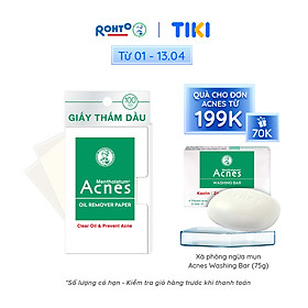 Giấy thấm dầu kiểm soát nhờn, ngừa mụn Acnes Oil Remover Paper 100 tờ