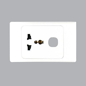 "HÀNG CHÍNH HÃNG" Ổ CẮM ĐƠN 3 CHẤU ÂM TƯỜNG MPE