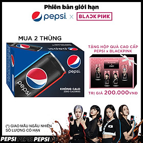Nước Ngọt Pepsi Không Calo 330ml Thùng 24 lon